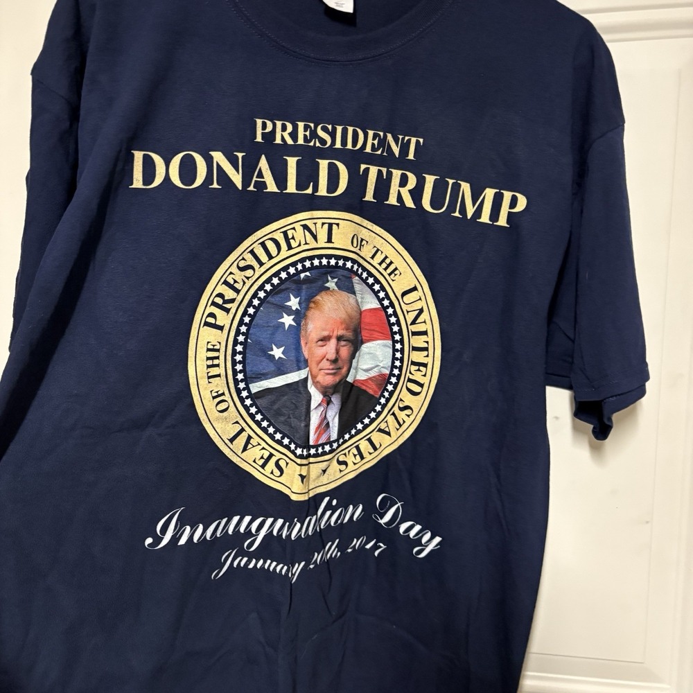 Donald Trump 2017 Inauguration Day T-Shirt Black MAGA Make America Great Casual